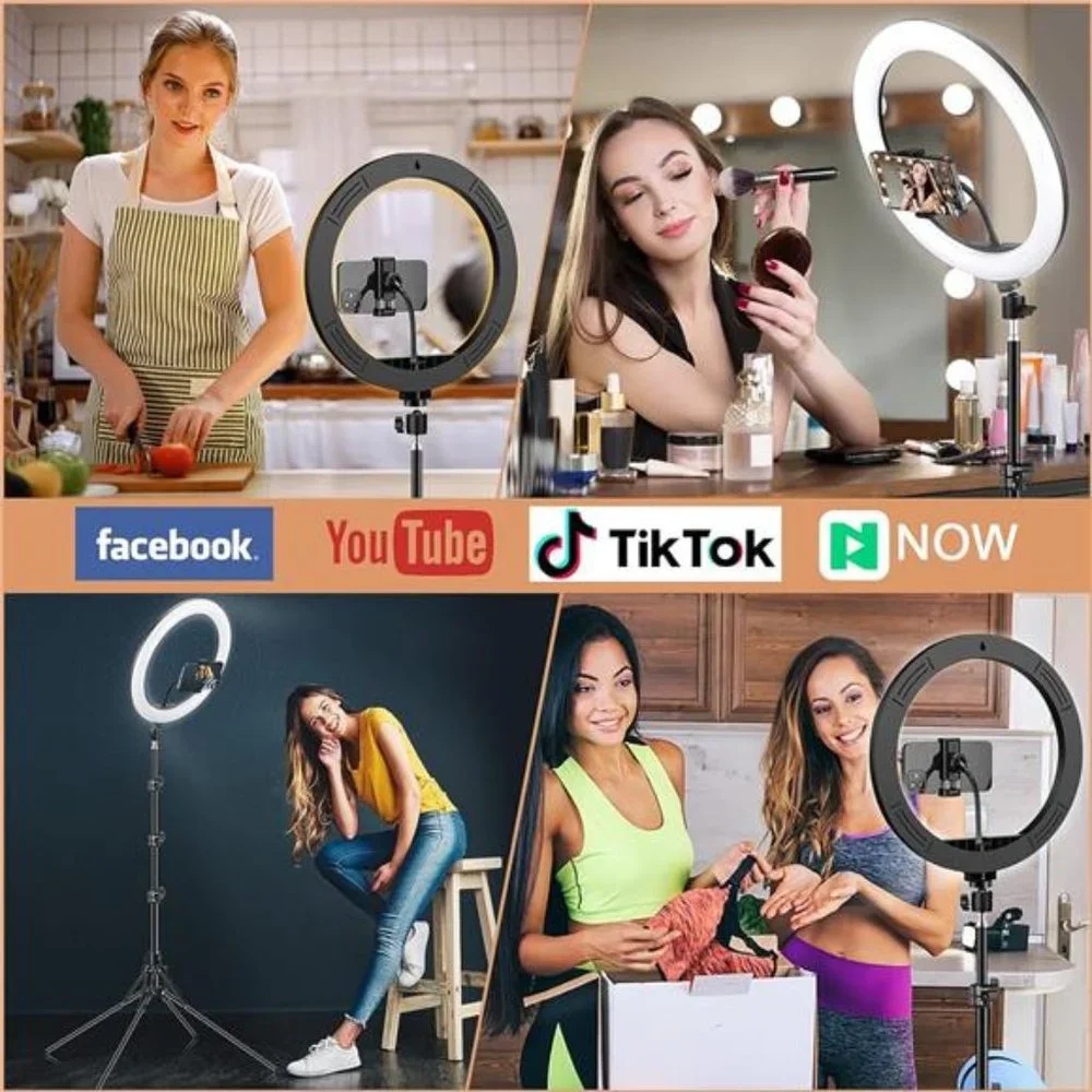 13 inch Ring Light with Floor Stand(Ringlight Kit Totally 70.6